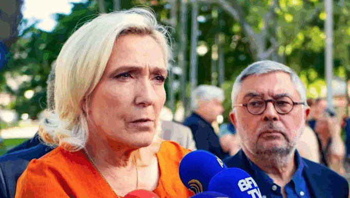 Rassemblement National's Marie Le Pen